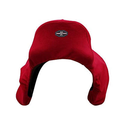 Harrison Howard Fleece Saddle Cover for GP/Close Contact Saddles, Dust Protection, Machine Washable, Elastic Fit - Red - color: Red, size: GP/CC-One Size