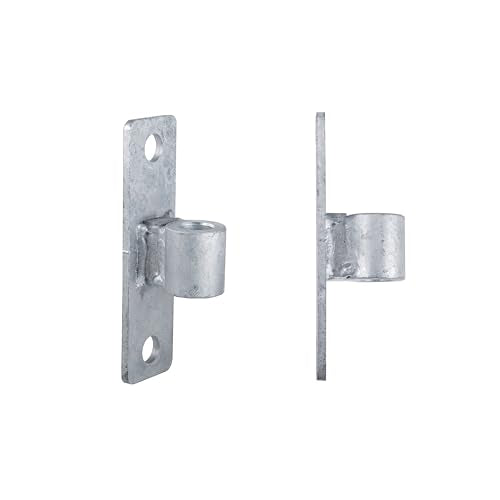 Gate Hinge Wall Mount Gate Hinge for 5/8'' Pin Chain Link Fence Post Hinge (4 Pcs) (Pack of 2) - size: 4 Pcs (Pack of 2)
