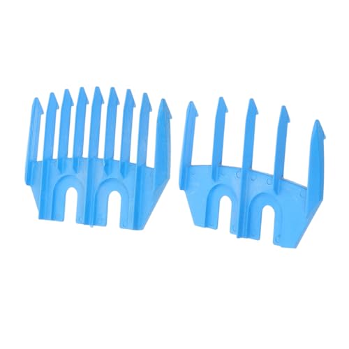2pcs Sheep Shear Guide Combs: 5 and 9 Tooth Blue Clipper Guards