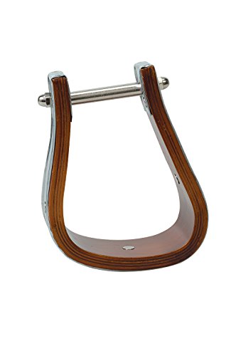 Weaver Leather Sloped Wooden Stirrups with Galvanized Binding