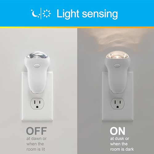 GE 3-in-1 LED Power Failure Nighlight Emergency Flashlight Soft White Night Light Plug Into Wall Rechargeable Dusk to Dawn Auto On/Off Hurricane Storm Tornado 11281
