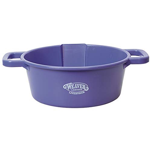 Weaver Leather Livestock Large Round Feed Pan, Gray - color: Purple