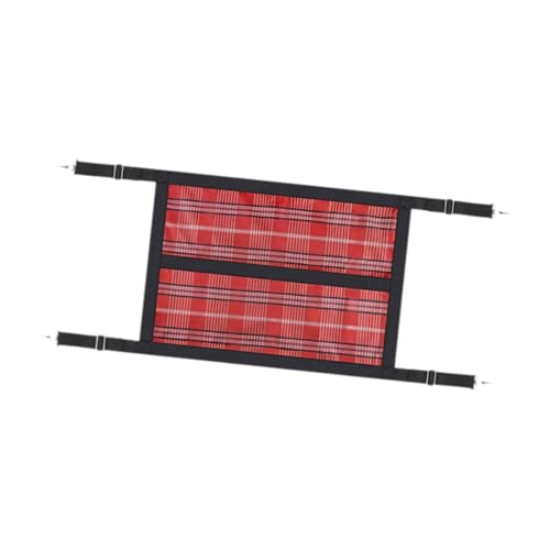Stall Guard for Horse Barn Guard for Goats, Cows Easy Install 59.1 inch x 18.9 inch Gear Stable Supplies Stall Gate Guard, Red - color: Red