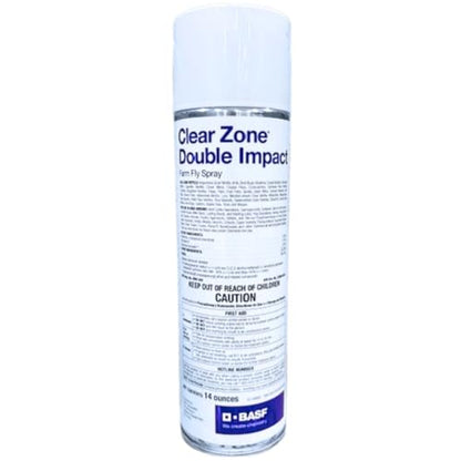 Clear Zone Double Impact Farm Fly Spray - Powerful & Long-Lasting Insect Control with Premium USA Supply Gloves for Safe Eradication & USA Supply Pest ID Card