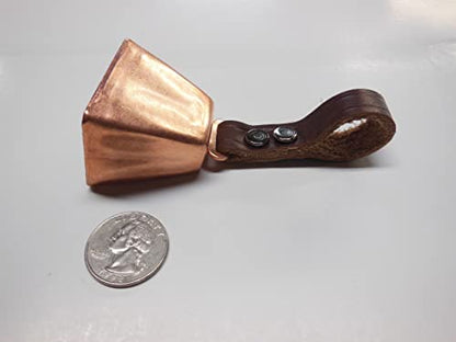 Dog Collar Cow Bell - color: Copper, size: 3) Medium (1 1/2" H x 1 3/4" W)