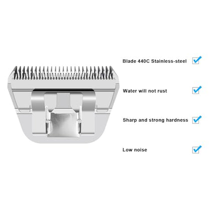 5FW Dog Grooming Wide Blade,Detachable Pet Dog Grooming Blades,Compatible with Andis,Oster A5,Wahl km10 Clippers.Cutting Length 1/4 in(6.3mm) - color: 5FW-6.3mm