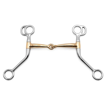 Jeffers Equine Horse Bits, Durable Training Horse Tack, Western Riding Equipment, Equestrian Accessories - style: Copper Snaffle Mouth Training Bits