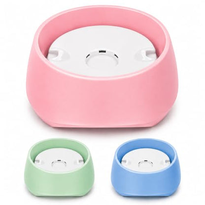Pink No Spill Dog Water Bowl, Pet Floating Water Bowl No Wet Mouth, Anti Splash & Anti Tip Slow Water Feeder, Keeps Fur Dry Clean Drinking Bowl for Dogs & Cats, Large Capacity Travel Friendly - color: Pink, White