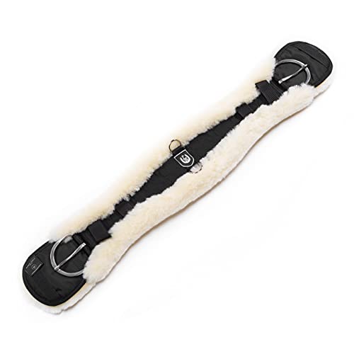 Werner Christ Horse Contour Cinch Western,Made of Real Sheepskin in Black Natural Size 75cm - color: schwarz-natur, size: 75cm