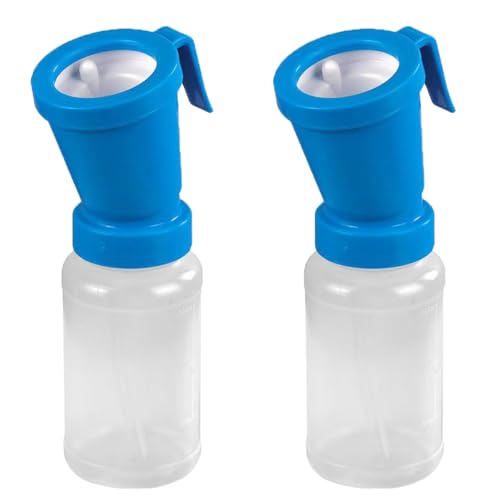 QMARK Teat Dip Cup, Blue, 300 ml, 2 Pack