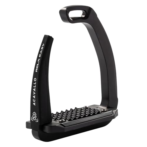 Acavallo Rel-X Easy Stirrups - color: Total Black