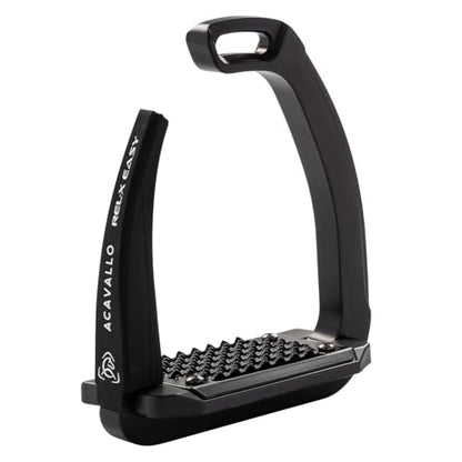 Acavallo Rel-X Easy Stirrups - color: Total Black