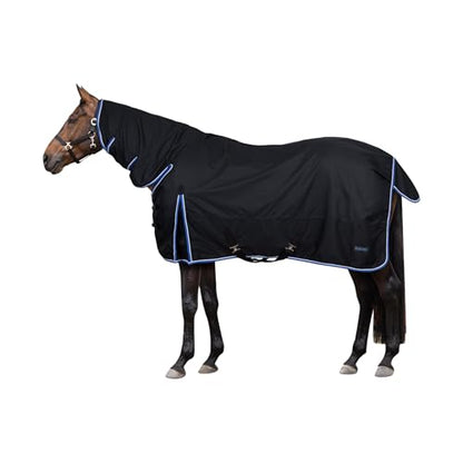 Horze Glasgow Full Neck Turnout - color: Dark Blue, size: 69 in