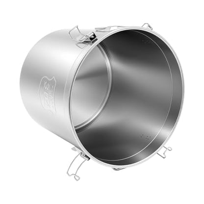 12.7Gal Stainless Steel Canister with Airtight Lid 58-73Lbs Flour Storage Containers for Kitchen Metal Rice Bucket Coffee Canister Dog Food Container Milk Can w/Handles&Sealing Buckles (48L) - color: 48L