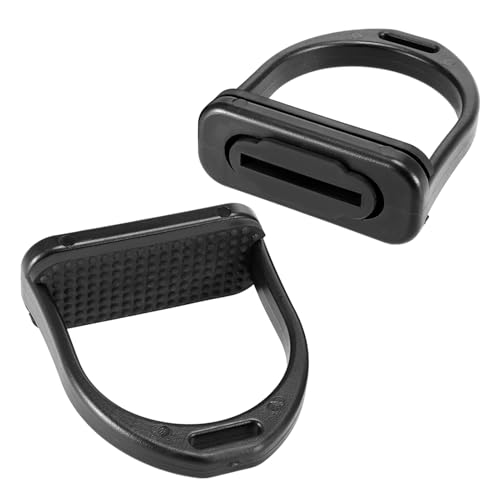 2 PCS High Strength Stirrups, Plastic Horse Riding Stirrups with Non Slip Rubber Pad, Horse Riding Tool Accessories for Kids (Small)