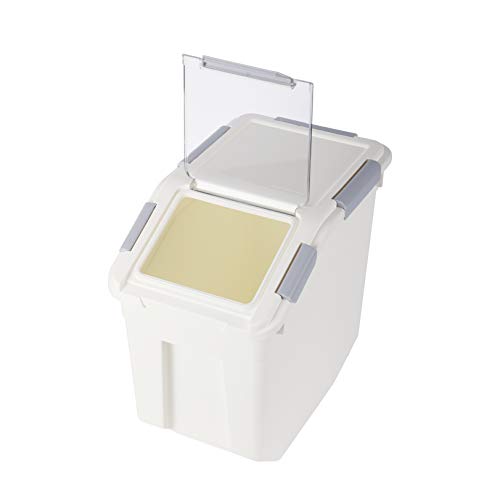 EonTone [2-Pack] 30 lbs Rice Storage Container, 15L Airtight Food Bin with Wheels for Flour, Pet Food - size: 15 Liters (pack of 2)