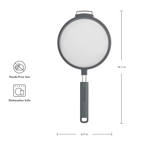 KitchenAid Stainless Steel Strainer - color: Charcoal Gray