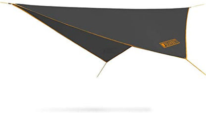 Bear Butt Hammock Rain Fly & Camping Tarp - 11 x 9 ft Ultralight Waterproof Tarp for Hammock & Tent Camping - Easy to Set Up - color: Orange