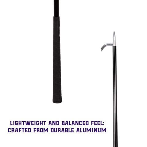 Weaver Livestock Lightweight Aluminum Cattle Show Stick, Comfort Grip Rubber Handle, Guiding Stick, Livestock Show Supplies