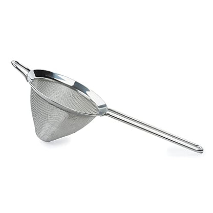 RSVP International Endurance Kitchen Collection, Stainless Steel Fine Mesh Conical Sieve/Colander, Multi-Purpose for Cooking, Baking, Loose Leaf Tea, Bar Strainer Cocktails, 4-Inch - size: 3-1/2-Inch