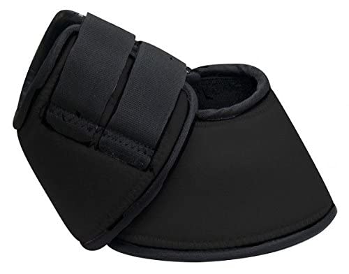 Showman No-Turn Neoprene Bell Boots - color: Black, size: Large