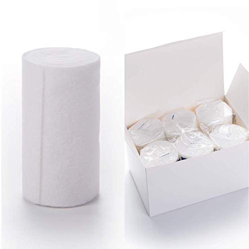 HOSPORA Medical Cotton Cast Padding Roll, 6 Inch x 8 feet, Individual Pack(Pack of 6) - size: 6x96 Inch (Pack of 6)