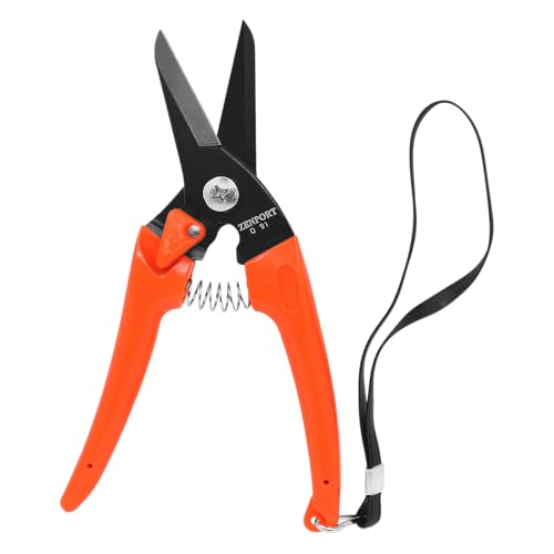 Zenport Q91 Ultra Twig and Hoof Trimming Shears, 7.25-Inch, Orange