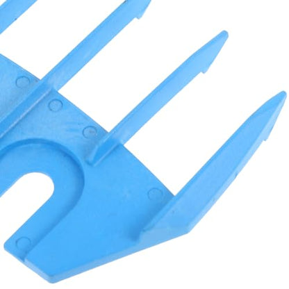 Sheep Shearing Accessory Plastic Trimmer Guide Attachments 5-Tooth and 13-Tooth Blue Comb Sets for Powered Livestock Clippers Grooming Supplies