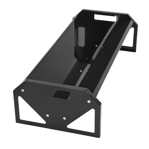 Livestock Feeding Trough 22 Gallon Capacity 45" Hay Feeder Heavy - color: Black