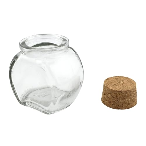 Party Spin Cookie Jar Glass Favor Bottle with Cork, 2-1/2-inch, 1-count - style: Cookie Jar