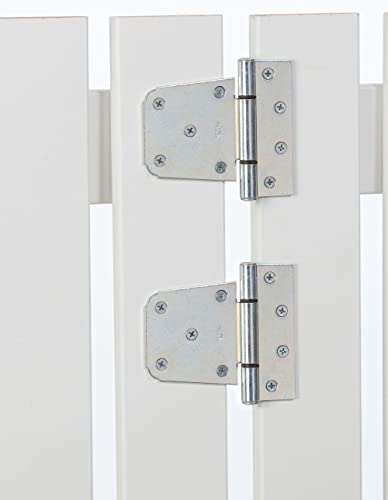National Hardware N220-137 V287 Extra Heavy Gate Hinges in Zinc plated, 2 pack | Heavy Gauge Hot-Rolled Steel for Wood, Steel and Vinyl Gates; Left or Right Hand Mounting, 2-Pack - color: Zinc Plated