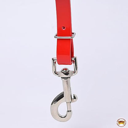HILASON Western Horse Biothane Leather Breast Collar Tack - color: Red