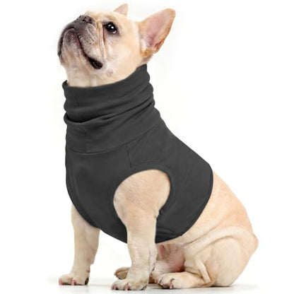 ROZKITCH Cotton Dog Snood, Lightweight Medical Dog Snood | Upper Body Neck and Shoulder Cover Stop Pets from Licking Neck Wounds Darkgrey L - color: Darkgrey, size: L(Chest: 24")
