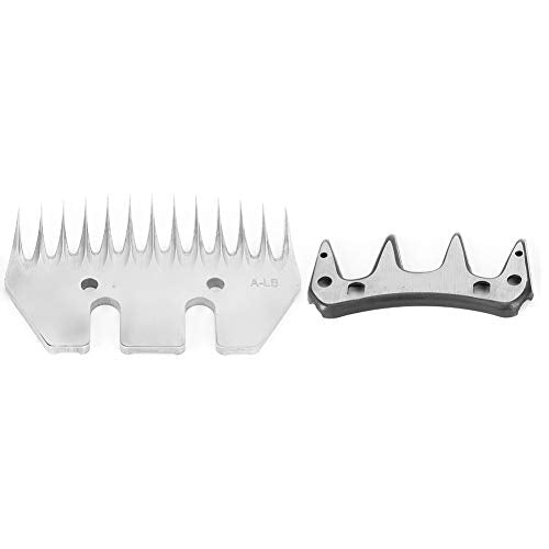 Stainless Steel Sheep Clippers Blade, High Hardness Cutting Shearing Cutter Replacement, 13 Tooth Straight Blade, for Sheep Grooming(13 Tooth)