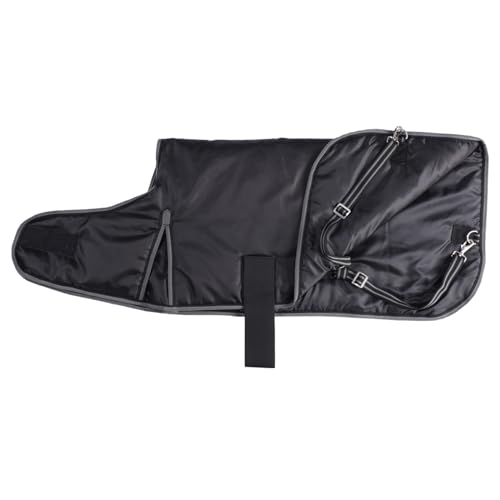 Winter Goat Blanket - 100g Fill Insulated, Waterproof Windproof and Breathable, Adjustable Cold Weather Coat for Goats Black Small - size: Small (Back Length: 17.3")