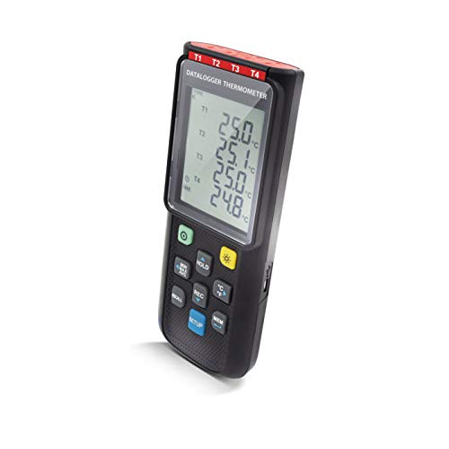 PerfectPrime TC0520, 4-Channels Thermocouple Thermometer K,J,E,T Type Data Logger, USB PC Software Windows - style: 4 CH, K/J/E/T Datalog PC