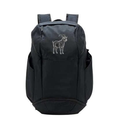 Goat Lover Illustration Potrait Cute Goat Animal Sport Backpack