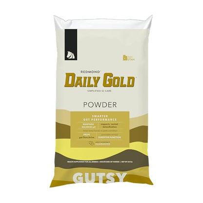 REDMOND Daily Gold Stress Relief – Natural Digestive and Ulcer Supplement for Horses - size: 25 lb Refill Bag