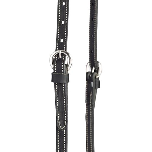 Weaver Leather Black Latigo Leather Headstall - style: Sliding Ear