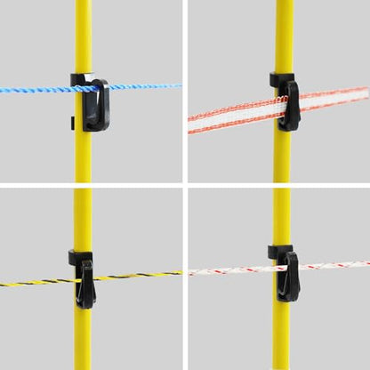 45 inch Fiberglass Electric Fence Posts,Electric Fence Stakes,Yellow 20 pcs - color: 45 INCH, size: 20 pcs