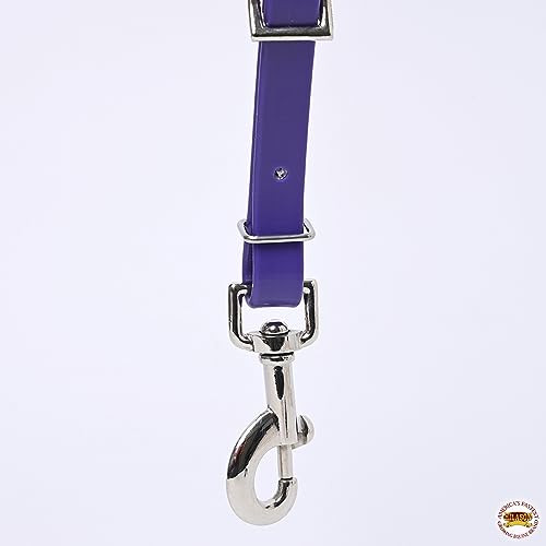 HILASON Western Horse Biothane Leather Breast Collar Tack - color: Purple
