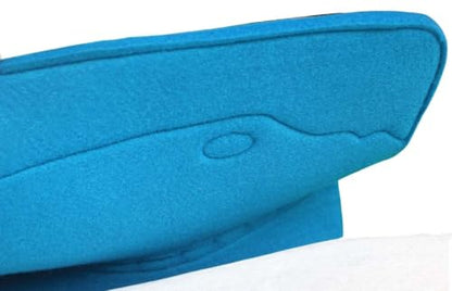 Horse 32"x30" Western Contoured Wool Felt Therapeutic Saddle Pad 39253 - color: Turquoise