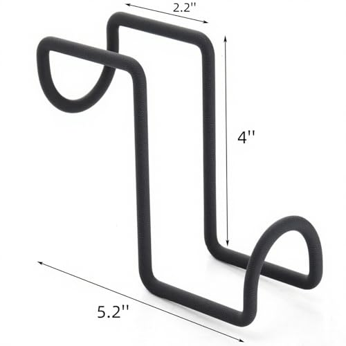Cididu 8 Pcs Tack Hook 4 Inch, Heavy Duty Horse Halter Rack, Over Rail Bridle Hooks, Metal Horse Water Bucket Hangers for Hanging Horse Bridles, Saddle Fence Door Holder, Horse Stall Accessories