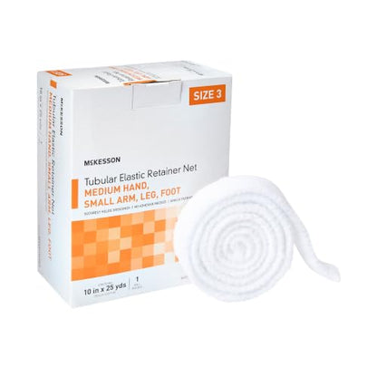 McKesson Tubular Elastic Retainer Net Dressing, Small, 10 in x 25 yd, 1 ct - size: Size 3 1 Count