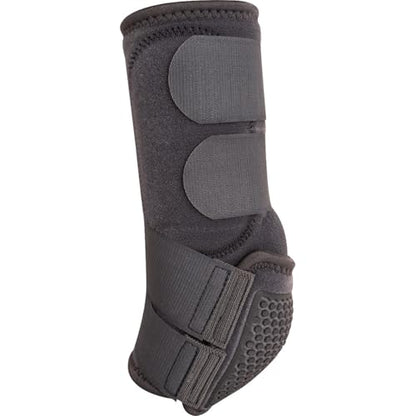 Classic Equine Flexion by Legacy2 Support Boots, Front (Charcoal, Large) - color: Charcoal, size: Large