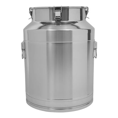 Thickened Stainless Steel Milk Can Large Liquid Container Storage,Stainless Steel Milk Bucket With Faucet, Sealing Lid and Carry Handle,for Wine, Oil Storage Transport (64L/16.90Gal) - size: 64L/16.90Gal