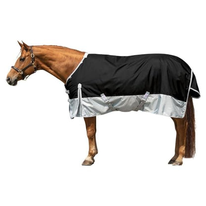 Dura-Tech Viking Horse Turnout Sheet | Open Front with 2 Buckle | Waterproof, Windproof & Breathable Blanket | Criss-Cross Surcingle | Winter Horse Blanket - size: Horse Size 74, style: Medium Weight (220 gm)