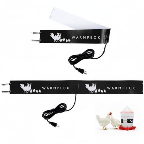 Remerry 2 Pcs Thermostatic Bucket Heater Belt for Poultry Winter,Black | 31.4 Inch with 6 Ft Cord Fits 2-5 Gal, Self Regulating Prevents Freeze, Silicone Wraps Waterer, For Chickens Ducks Geese