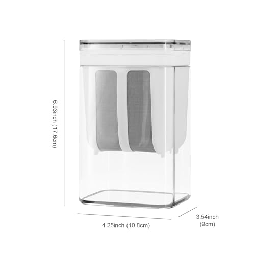 Greek Yogurt Strainer, 1100ml Fine Mesh Strainer with Bag & Lid - size: 1100ML