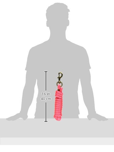 Hamilton 5/8" x 10' Poly Horse Lead Rope with Bolt Snap, Hot Pink - color: Hot Pink